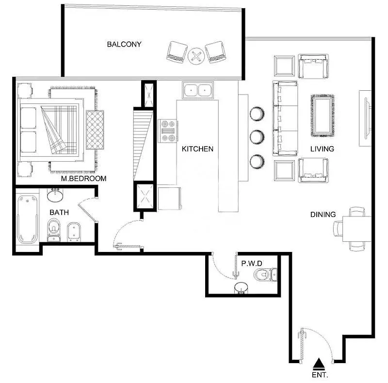 Apartmán Smart 1Br In Jewels Tower Dubaj